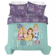 DISNEY - Comforter Sencillo/Semidoble Microfibra 82gr Princesas Dream It
