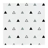 Papel Decorativo Adhesivo Para Pared 45Cm * 10M Triangulos Blancos, Negro Y Gris