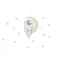 Vinilo Astronauta Fotoluminiscente L 130X123Cm