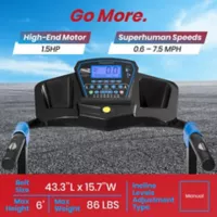 Caminadora Trotadora Eléctrica Digital SLFTRD25 Bluetooth 2.5 Hp