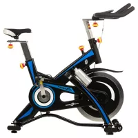 Bicicleta Spinning Monza Con Ciclocomputador Capacidad 150 Kg Color Azul