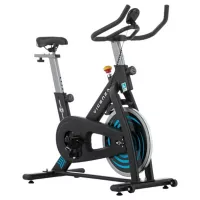 Bicicleta Spinning Magnética Vicenza Con Monitor Capacidad 100 Kg Color Negro