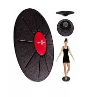 Disco De Equilibrio De 30 Cm Color Negro/Rojo