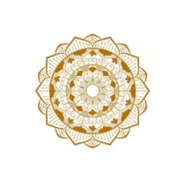 Vinilo Decorativo Golden Mandala Xl 150X150Cm