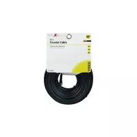 American Tack & Hard Cable Coaxial Rg6 Conector Hembra Negro X 15,24 M
