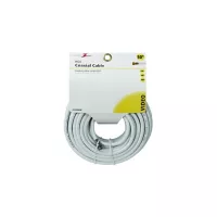 Cable Coaxial Rg6 Conect Hembra Blanco X 15.24 m