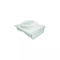 Rejilla de Ventilación Latón Blanca Plástico X 10.16 cm