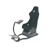 Silla Gamer Simulador Premium Carreras Negra Set X 5Unds