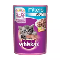 Alimento Húmedo Para Gatitos Pouch Atún Whiskas 24/85g
