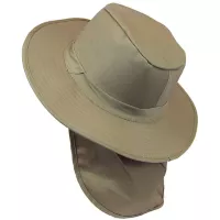 Sombrero Pescador Pesquero Hombre Mujer Safari Sol Cuello Capa Solapa BEIGE