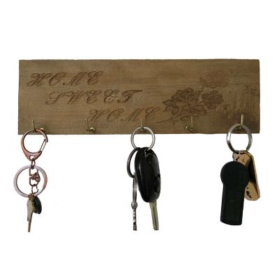 Porta llaves de pared de madera con 5 ganchos, Porta llaves de pared Porta  correo, Porta llaves de pared, Porta llaves de pared de madera Colgador de  llaves decorativo para llaves de