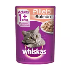 WHISKAS - Alimento Húmedo Whiskas Pouch Salmon 85 G