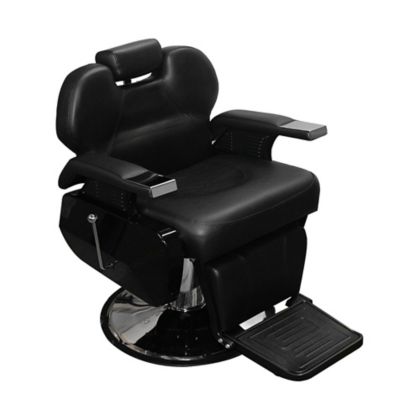 Sillon Silla Peluqueria Reclinable Negro Hidráulico Armado