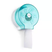 Dispensador de Papel Higiénico Plástico Azul/Blanco Diametro de 17 cm Set X 7 Unidades