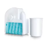 Dispensador de Crema Dental Soporta 5 Cepillos Blanco de 15x13 cm Set X 12 Unidades