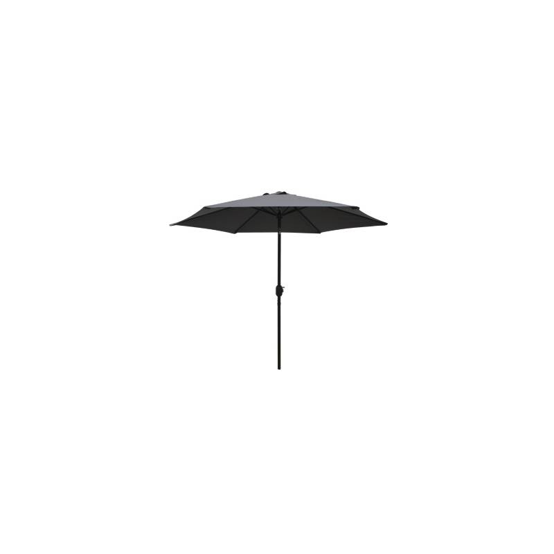 Sombrilla Doble Parasol de Acero 270x460x250cm. Gris