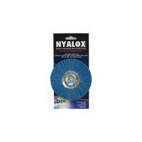 Cepillo Circ Montado Nyalox Fino de 10.16 cm Azul