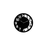 Reloj Positivo/Negativo Madera 30x30cm Negro Amsterdam