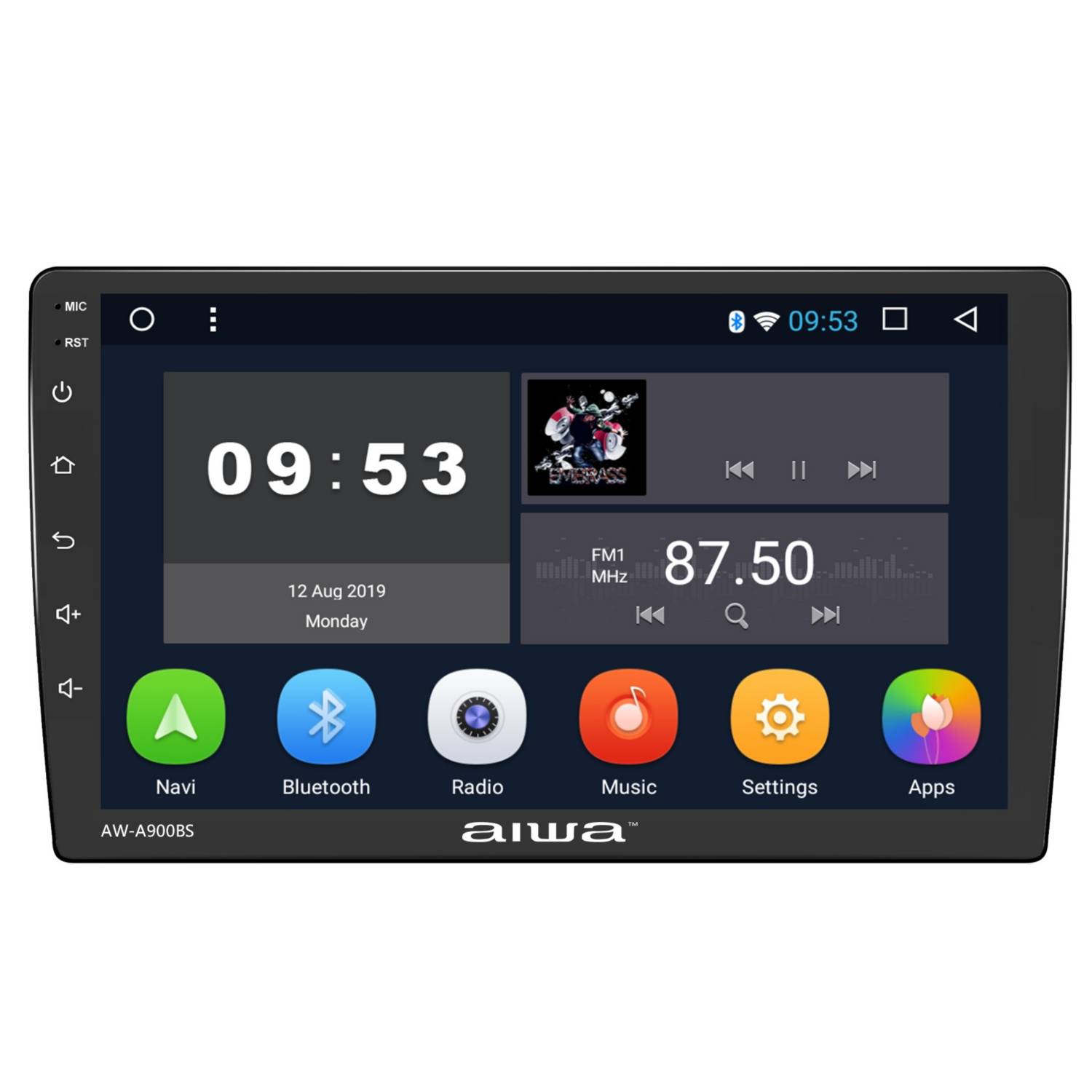 Radio Carro Pantalla 4 Bluetooth Mirrorlink Android Aiwa AW-W440BT