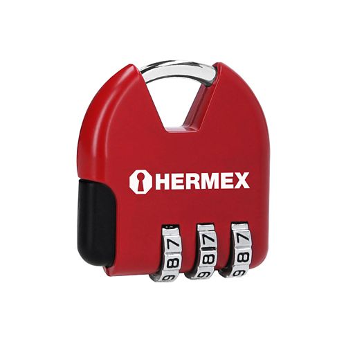 Candado de 36 mm para Maleta y Locker No Requiere Llave Set X 6 Unidades - Hermex