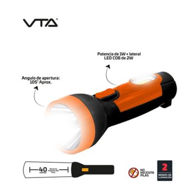 Linternas LED de alta potencia luz lateral COB iluminación