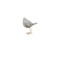 Escultura Pájaro Lado Cerámica 17.5x19.5cm Blanco