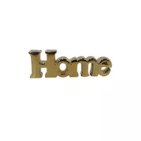 Just Home Collection Escultura Home Cerámica 29x9.5cm Oro Gold
