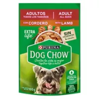 Alimento Húmedo Adultos Dog Chow Todo Tamaño Cordero 100g