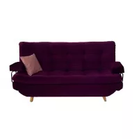 E-madera Sofa Cama 3 Puestos Maison Purpura