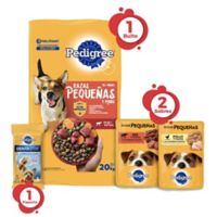 Alimento Seco Para Perro Pedigree Adulto Pequeña 20kg + 2 Sobres Humedos Y 1 Snack