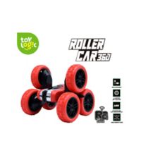 Carro R/C Roller Luces Sonido Piruetas 360 Rojo