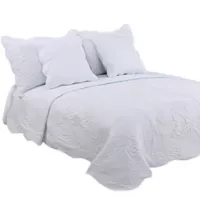 My Home Store Quilt Bordado White Queen