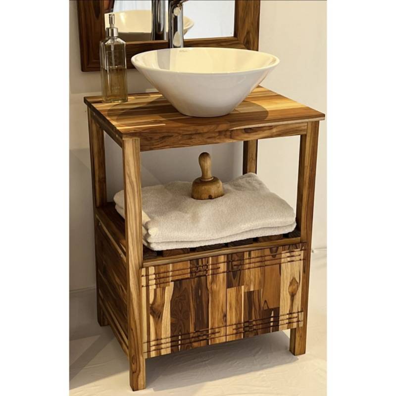 Mueble de baño en madera teka