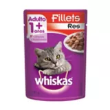 Alimento Húmedo Para Gato Adulto Carne Whiskas Sobre 85g