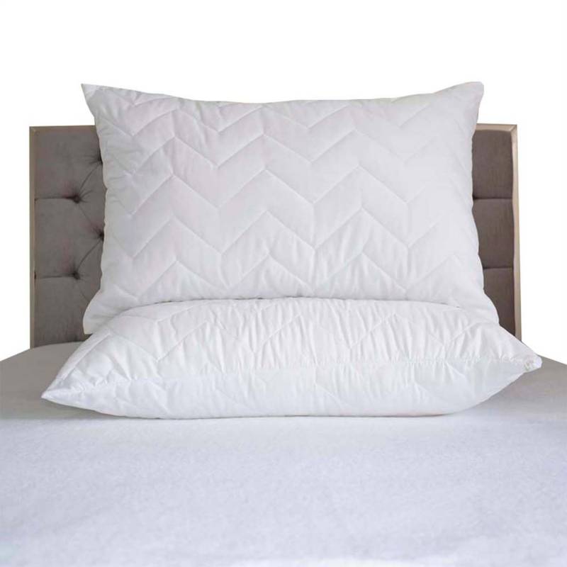 Set x 2 Almohadas Hoteleras + Gratis Fundas Dimensiones 70x50