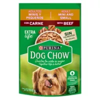 Dog Chow Alimento Húmedo Para Perro Dog Chow Adulto Mini Pequeña Carne Pouch 100g