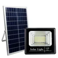 Italener Reflector Led 100W con Control Remoto y Panel Solar