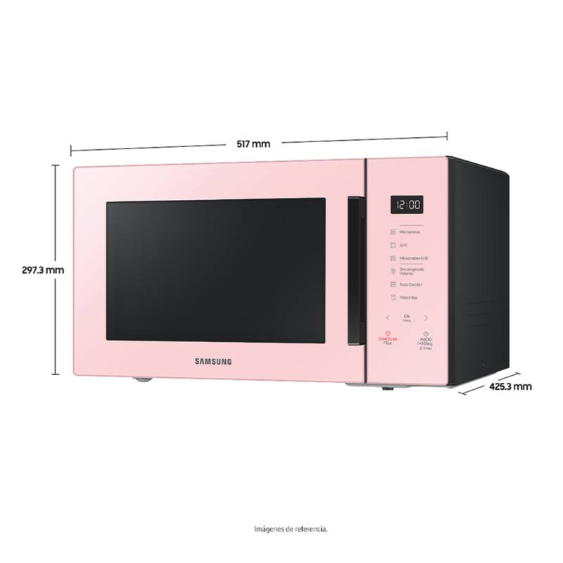 Horno Microondas Samsung Bespoke Grill 30 Litros 16000W Rosa