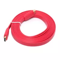 Sat Cable HDMI 1.8m Plano Color Rojo