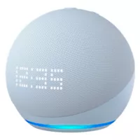 Echo Dot 5ta Gen Altavoz Inteligente Alexa y Reloj Azul
