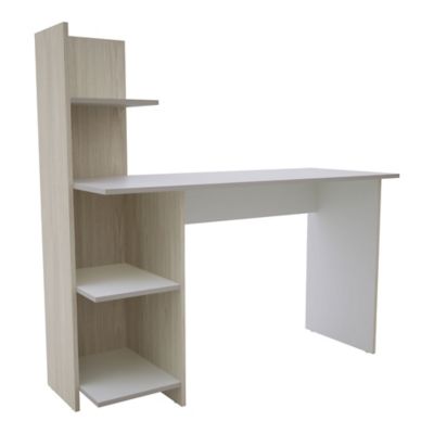 Escritorio Home Office 150 cm 2 cajones, 3 entrepaños, moderno minimalista  madera 100%