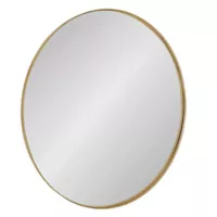 Espejo Decoratico Circular Dorado 80cm