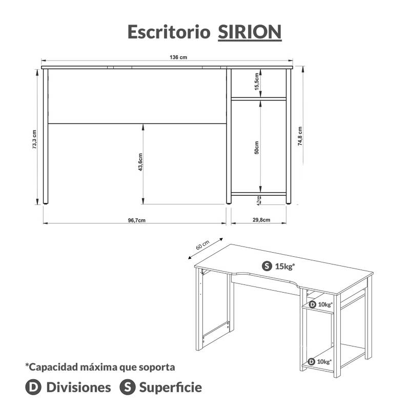 Escritorio gaming RTA CDTS200BK Negro Radioshack Guatemala