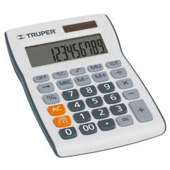 TRUPER - Calculadora de 12 cm x 8 cm para Oficina Negocio y Hogar