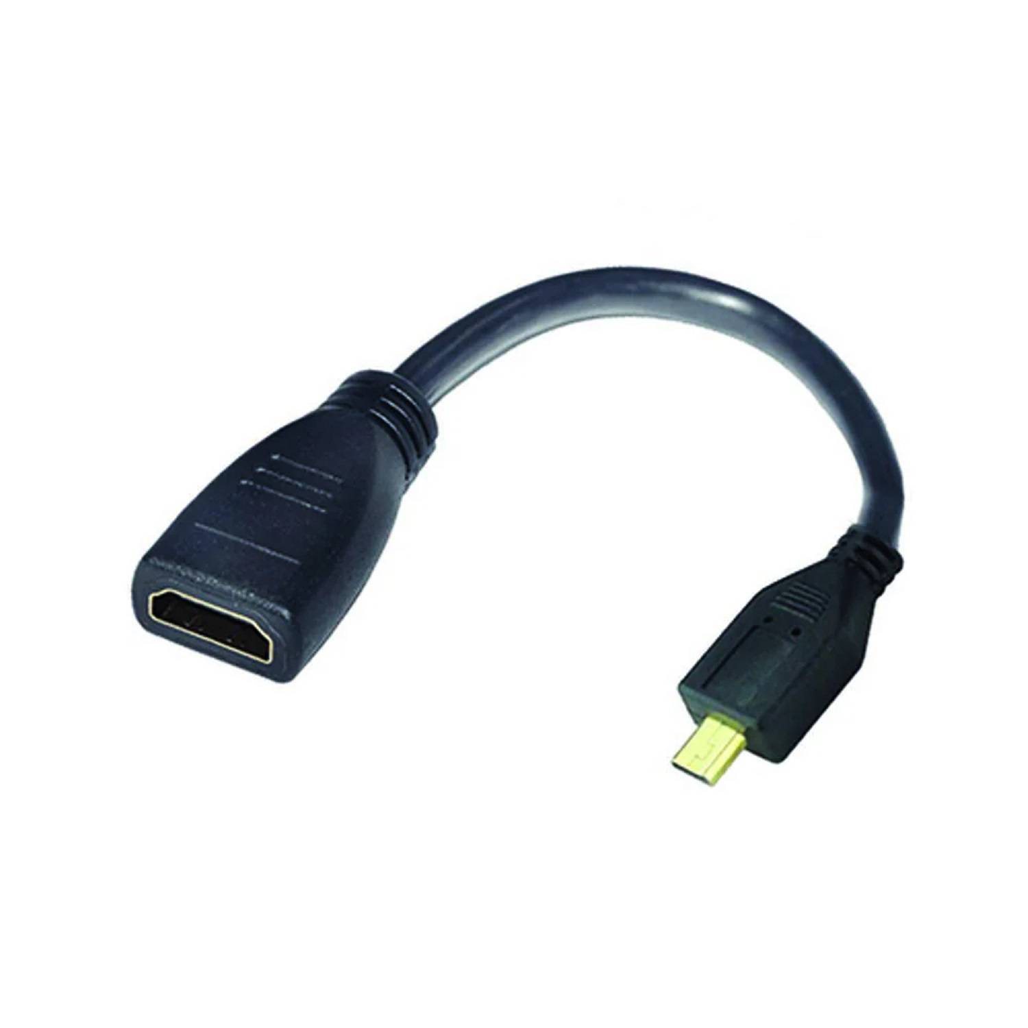 Cable de 12cm Adaptador HDMI de alta velocidad - HDMI a Micro HDMI - Hembra  a Macho
