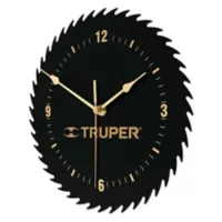 Reloj de Pared Truper 24 cm Con Cuerpo En Lámina de Acero