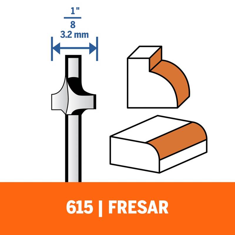 Dremel 692 Kit de Fresas para Router, 6 Piezas