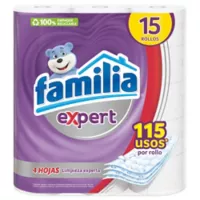 Papel Higienico Familia Expert Blanco 26 Metros X15 Rollos