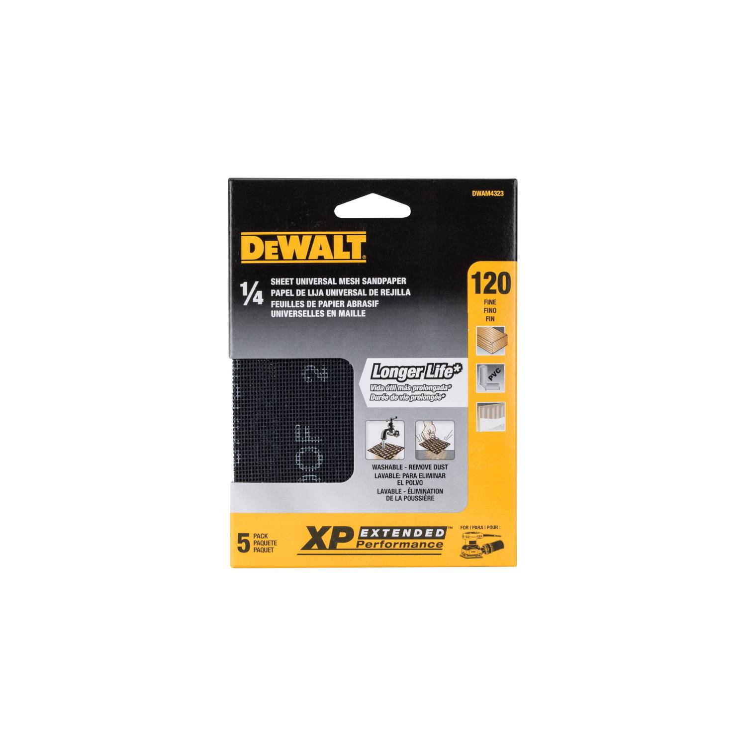 Papel Lija Lijadora DeWalt Grano 150 - 952335