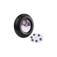 Neumático Universal para Carretilla Macizo de 33.02 cm Rodamiento de 1.58 cm
